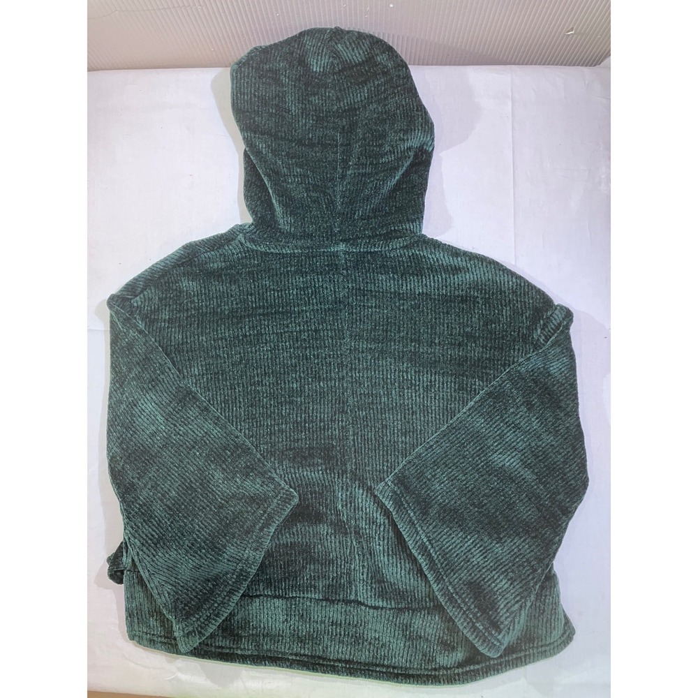 Gilligan & O'Malley Dark‎ Green Chenille Ribbed Hoodie Sleepwear XS RN17730 - Picture 6 of 7